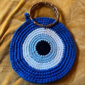 Evil Eye Crochet Bag